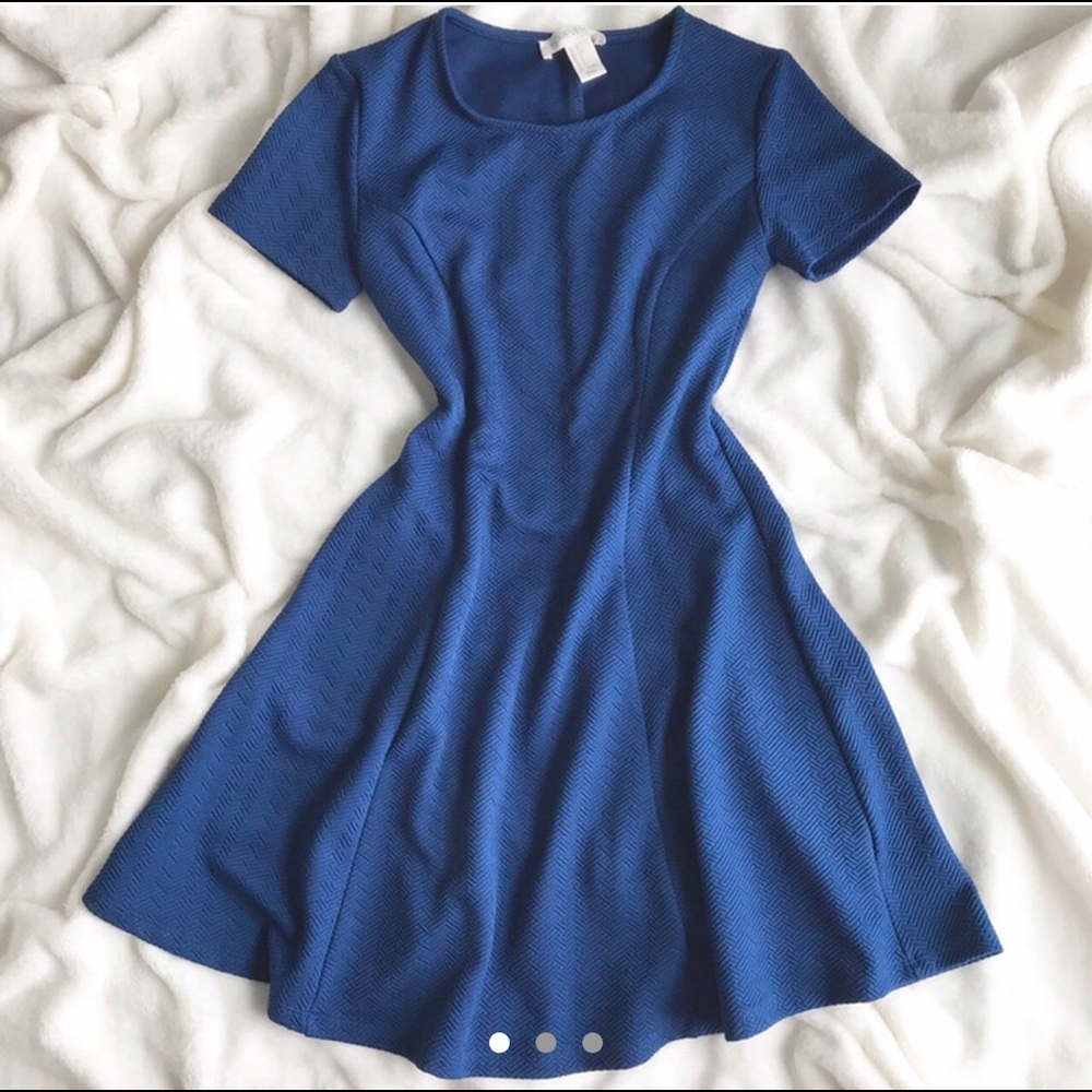 NEW Textured Teal Blue Dress
